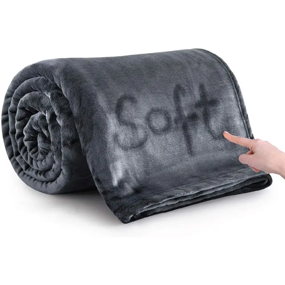 Fleece Throw Blanket for Couch, Cozy Soft Thick Blanket for Sofa Bedroom, Fluffy Plush Blanket for Couch Sofa Bed, Casual Soft Blanket, Cozy Blankets, Gift for All Ages