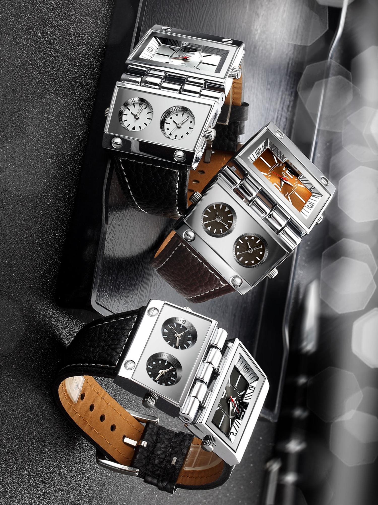 Men's Street Style Rectangle Dial Quartz Watch, Fashion Watch for Party, Daily Clothing Decor, Trendy All-match & Exquisite Watch for Birthday Gift with Box, Modern Trendy Watch Men's Street Style Rectangle Dial Quartz Watch, Fashion Watch for Party, Daily Clothing Decor, Trendy All-match & Exquisite Watch for Birthday Gift with Box, Modern Trendy Watch