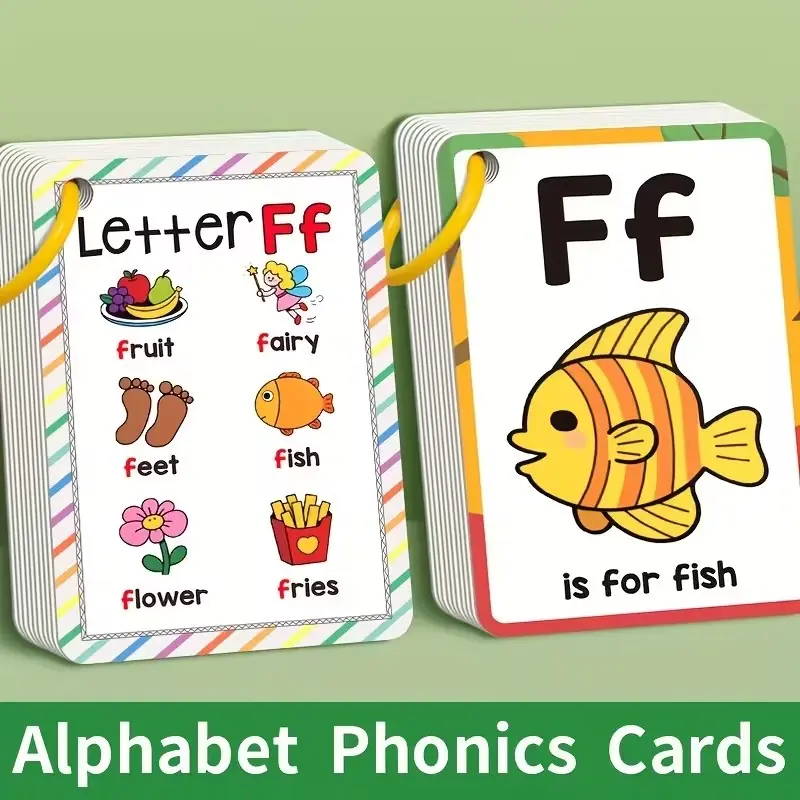 156 Sights Word Learning Cards with Pictures, Sight Word Flashcards, 27 English Word Cards, Letter Flash Cards, Educational Cognitive Games, Interactive Educational Toys, School Supplies Gifts