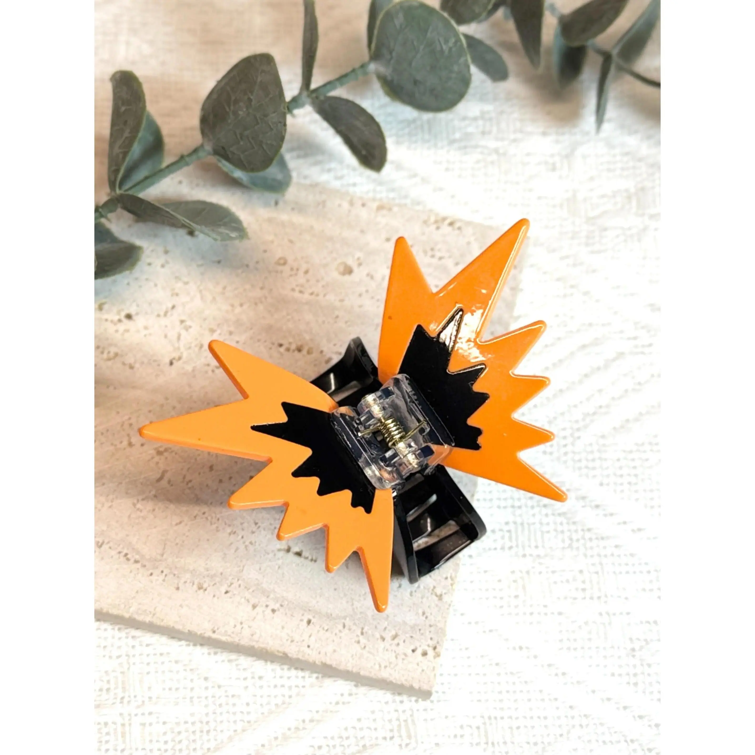 Acrylic Butterfly Hair Clip, New Color Block Small Fun Animal Claw Clip, Fashionable Head Accessory, 1pcs, Trendy Hairstyle Tool