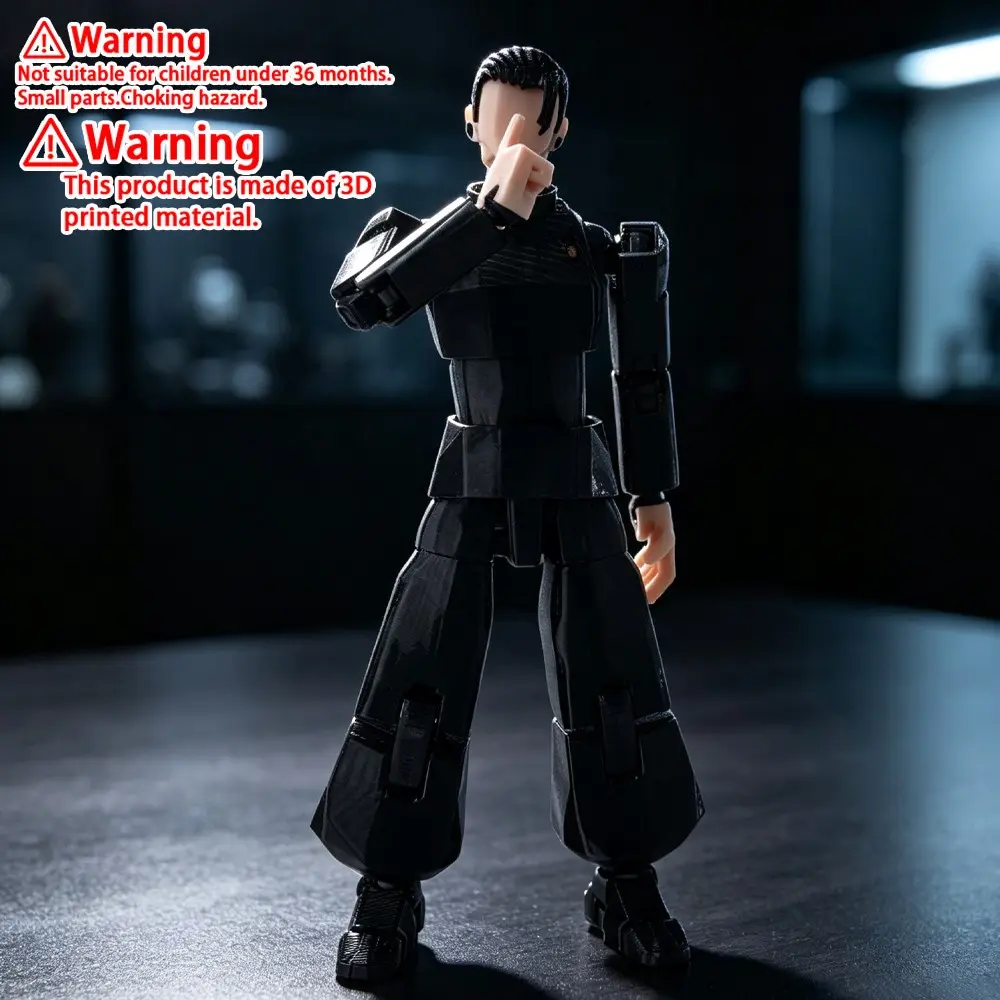 Jujutsu Kaisen Themed T-13 Full Articulated Action Figure, 3D Printed Anime Multi-Joint Movable Mecha Character Model,Collectible Desktop Display Model, Flexible Changeable Poses Model Gift for Anime Fans, Manga Lovers & Hardcore Model Hobbyists