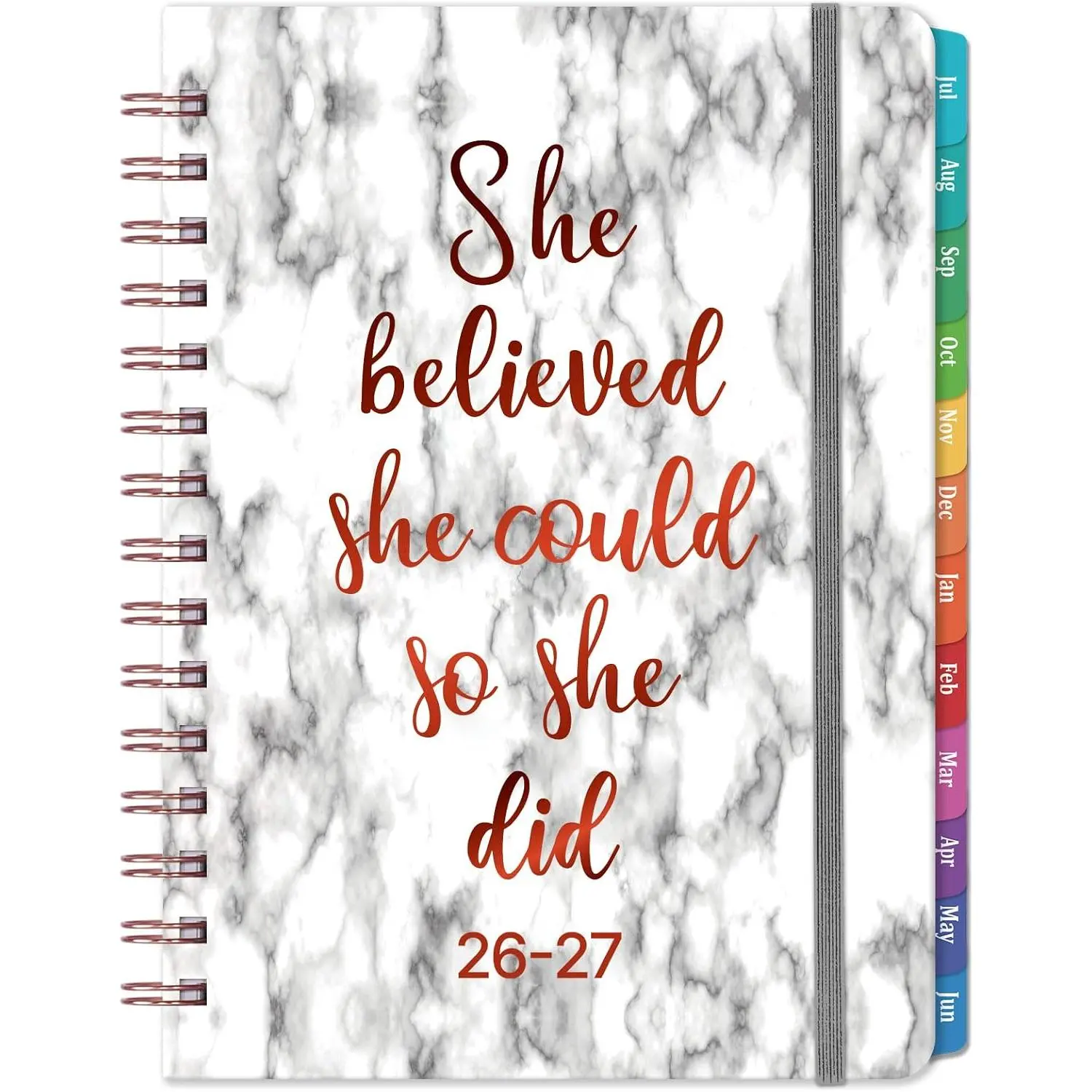 2026-2027 Planner - Academic Planner Weekly and Monthly, July 2026 - June 2027 for 12 Months, 8.43" x 6.3", Planners 2026-2027 Weekly and Monthly with Tabs, Pocket