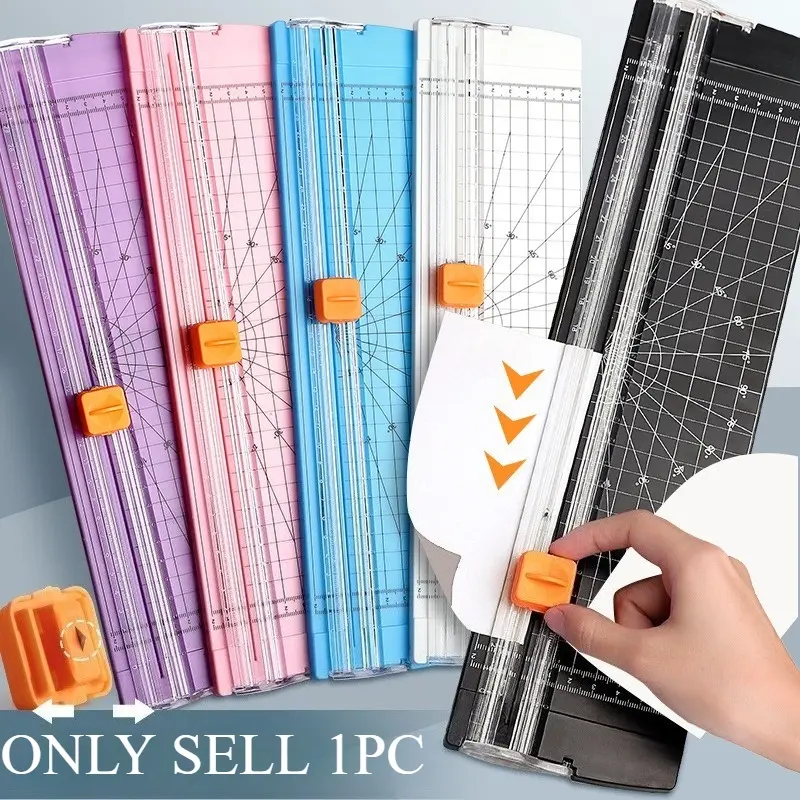 Professional A4/A5 Guillotine Paper Cutter Equipped with a Detachable Pull-out Ruler, Ideal for Photo Trimming Tasks and DIY Scrapbook Projects - A Lightweight Cutting Mat Machine Boasting Stable Oper, Paper Trimmer