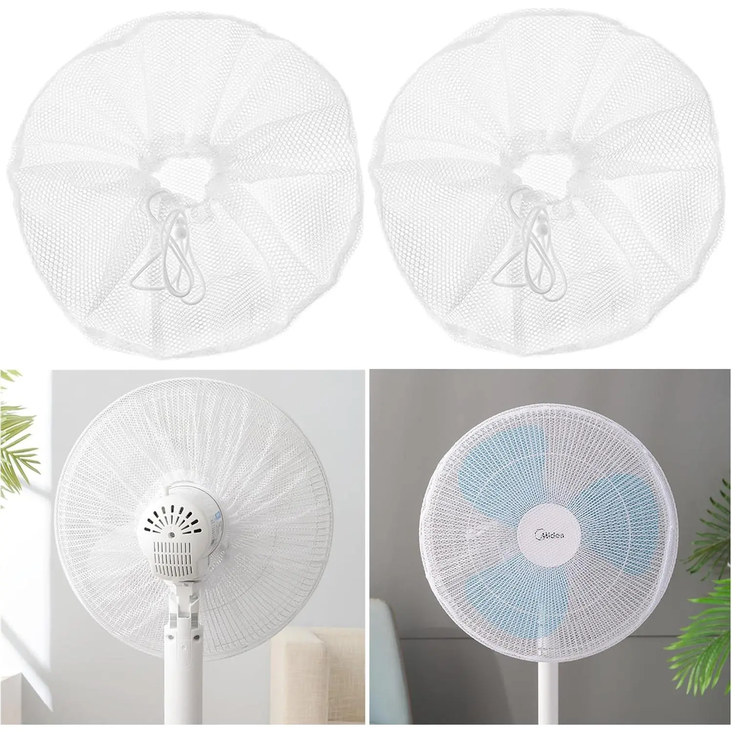 Fan Covers  12 Inch Oscillating Table Fan,Mesh Covers  Kid Safe and Finger Protector,Reusable Dustproof Covers, 12" Round Desk Fans Safety Cover,12-Inch Stand Fans Cover(Not Included Fan)-2 PKS