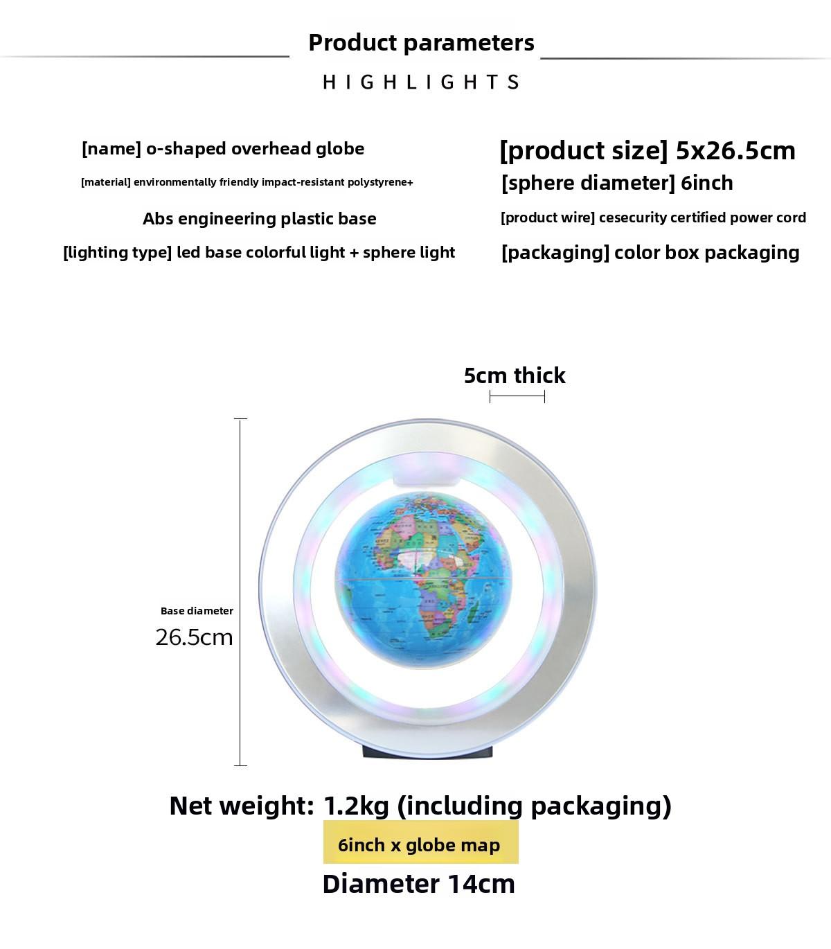 Magnetic Levitation Globe Toy for Boys 8-12, Birthday Gift for Children Over 10