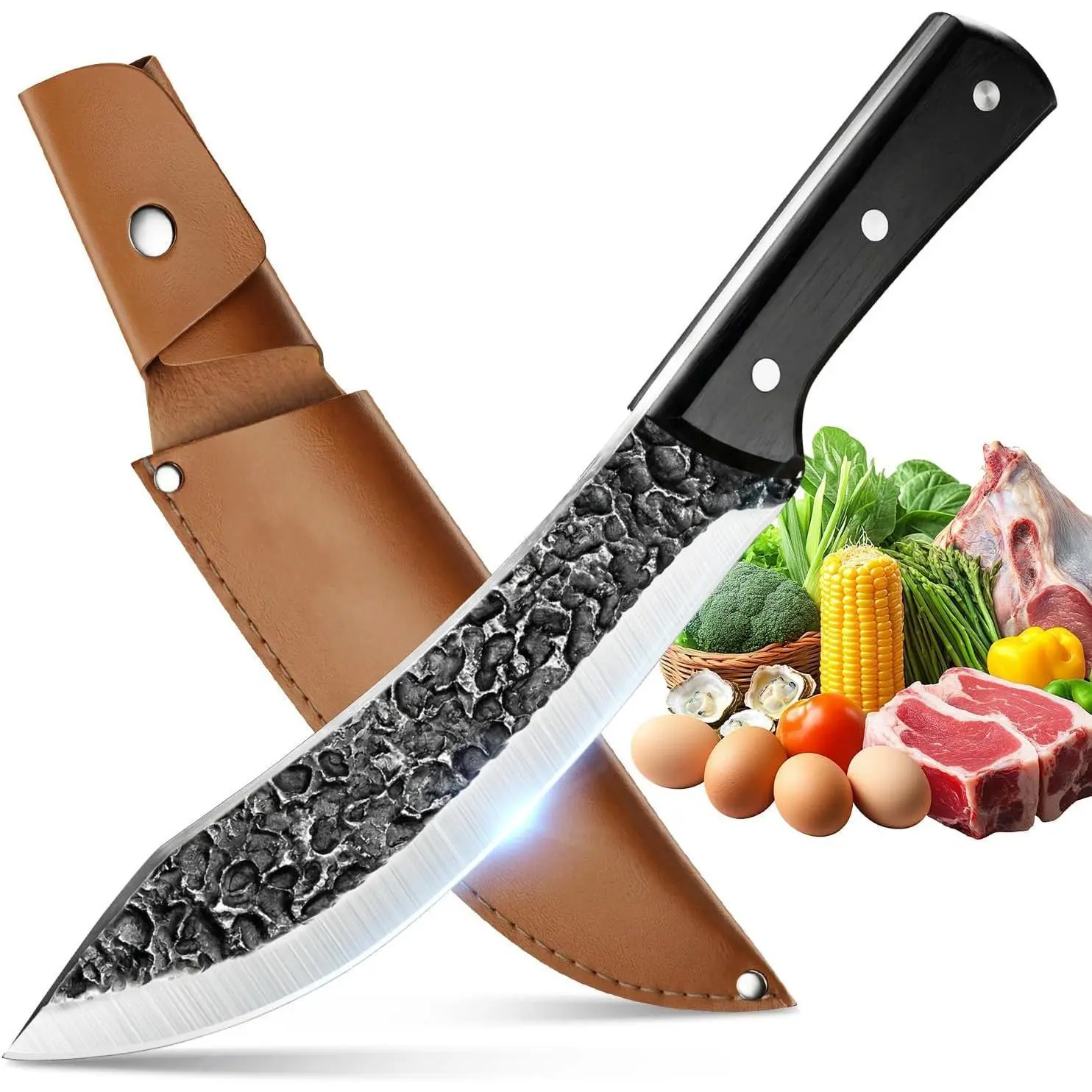 Kitchen Chef Knife Butcher Boning Knife Cooking Knife High Carbon Steel Cleaver Knife for Kitchen, BBQ & Outdoor Cooking#DealsForYouDays