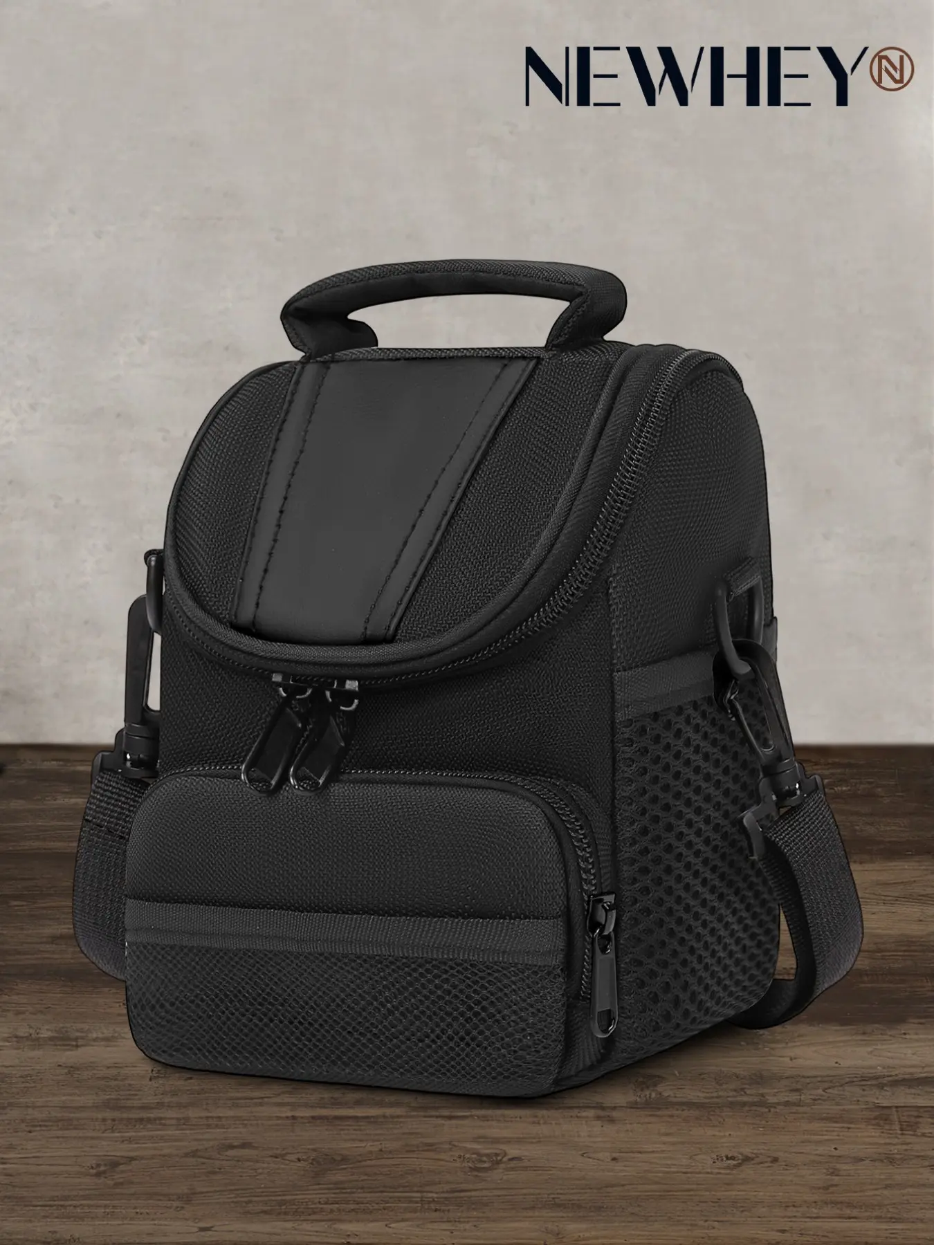 Small Camera Shoulder Bag for Photographers, Compact Water-Resistant Crossbody Case with Handle, Adjustable Strap, Portable Photography Pouch
