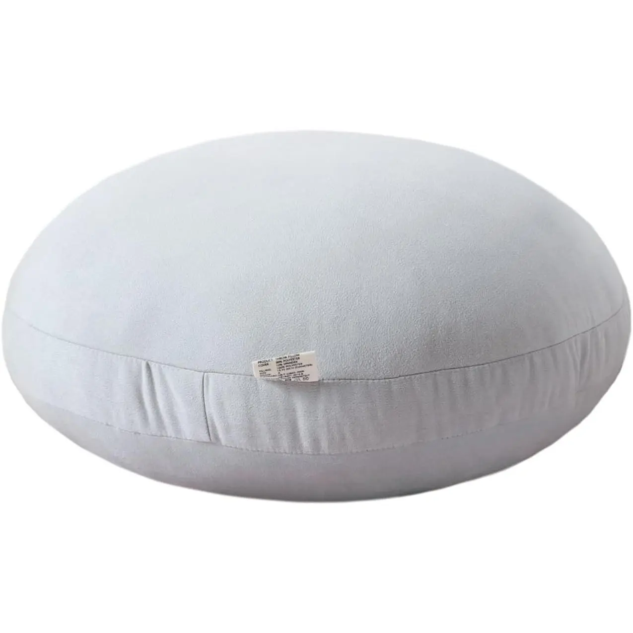 Super Soft Grey Round Decorative Throw Pillow - 18in(45cm), 1 Piece, Down-Like Polyester Filled for Couch, Bed