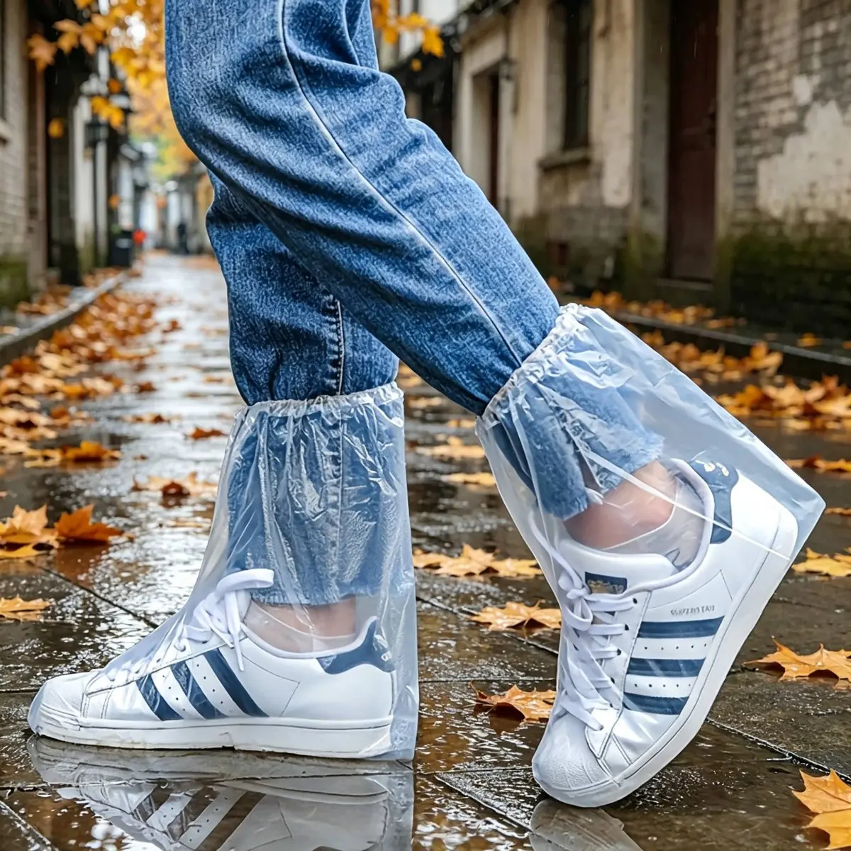 6-Pack transparent sand-proof shoe cover - high-quality non-slip washable disposable shoe cover, made of durable material, very suitable for outdoor use, rainy days, sports and daily wear, specially designed for rain boots and sports shoes