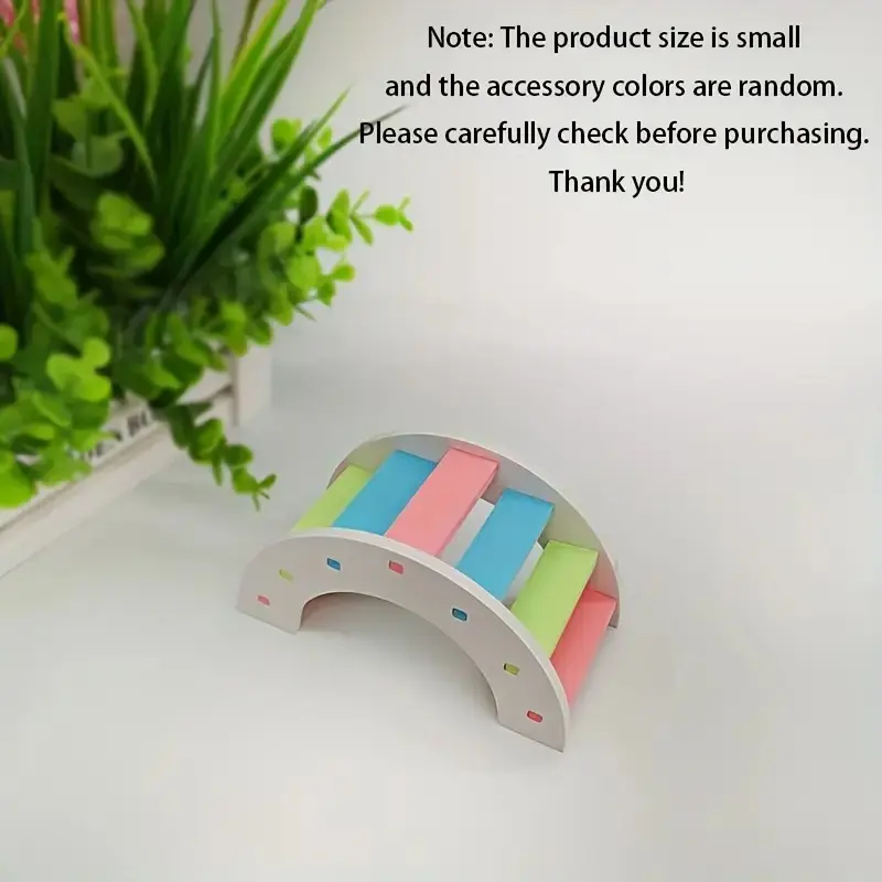 1PC Fun hamster toy rainbow bridge, hamster exercise toy, hamster toy climbing ladder, curved ladder.