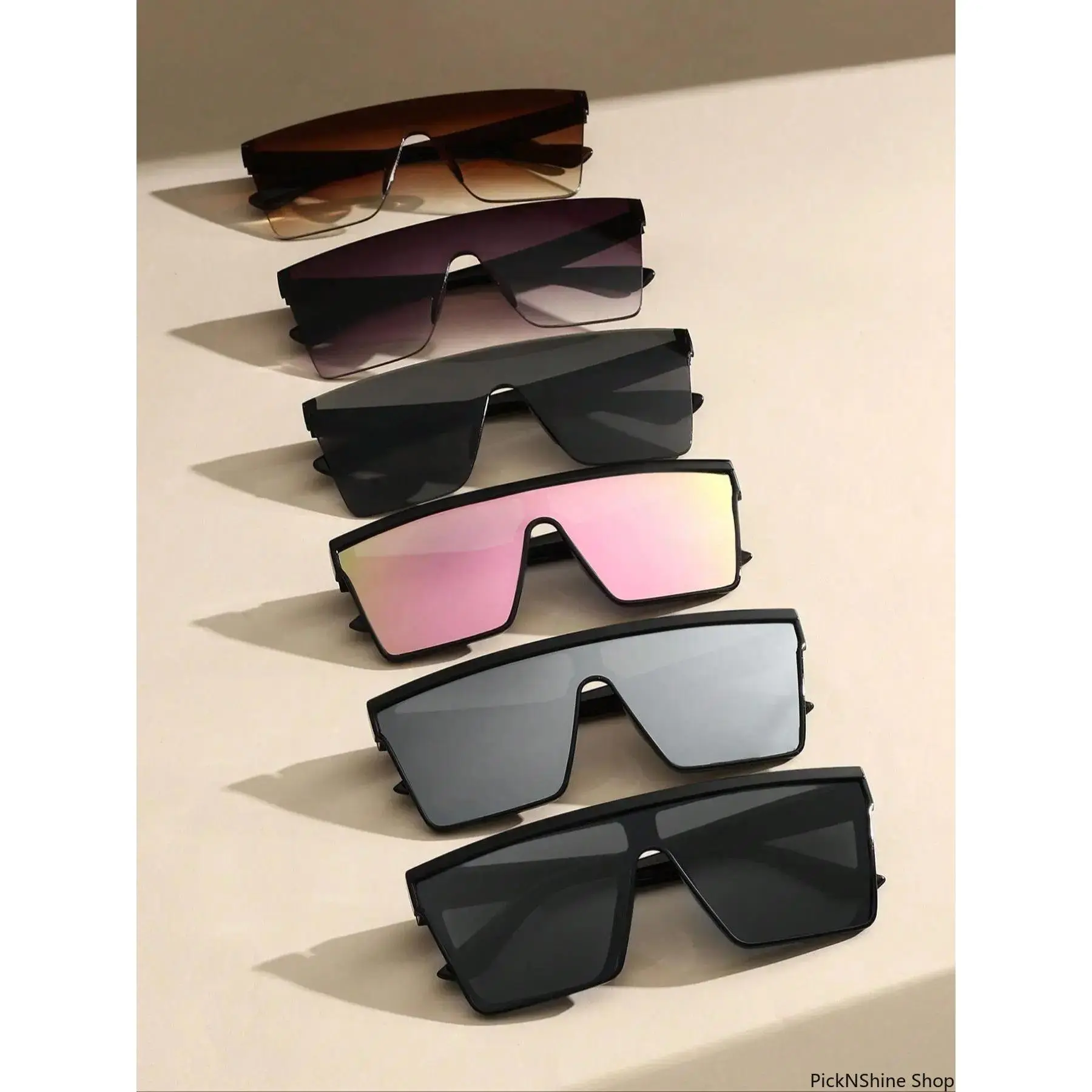 Retro Flat Top Square Streetwear Sunglasses for Men and Women, Stylish Sunnies with a Lightweight Bold Plastic Frame, Lightweight Sunglasses, Fashion Sunnies, Durable Sunglasses