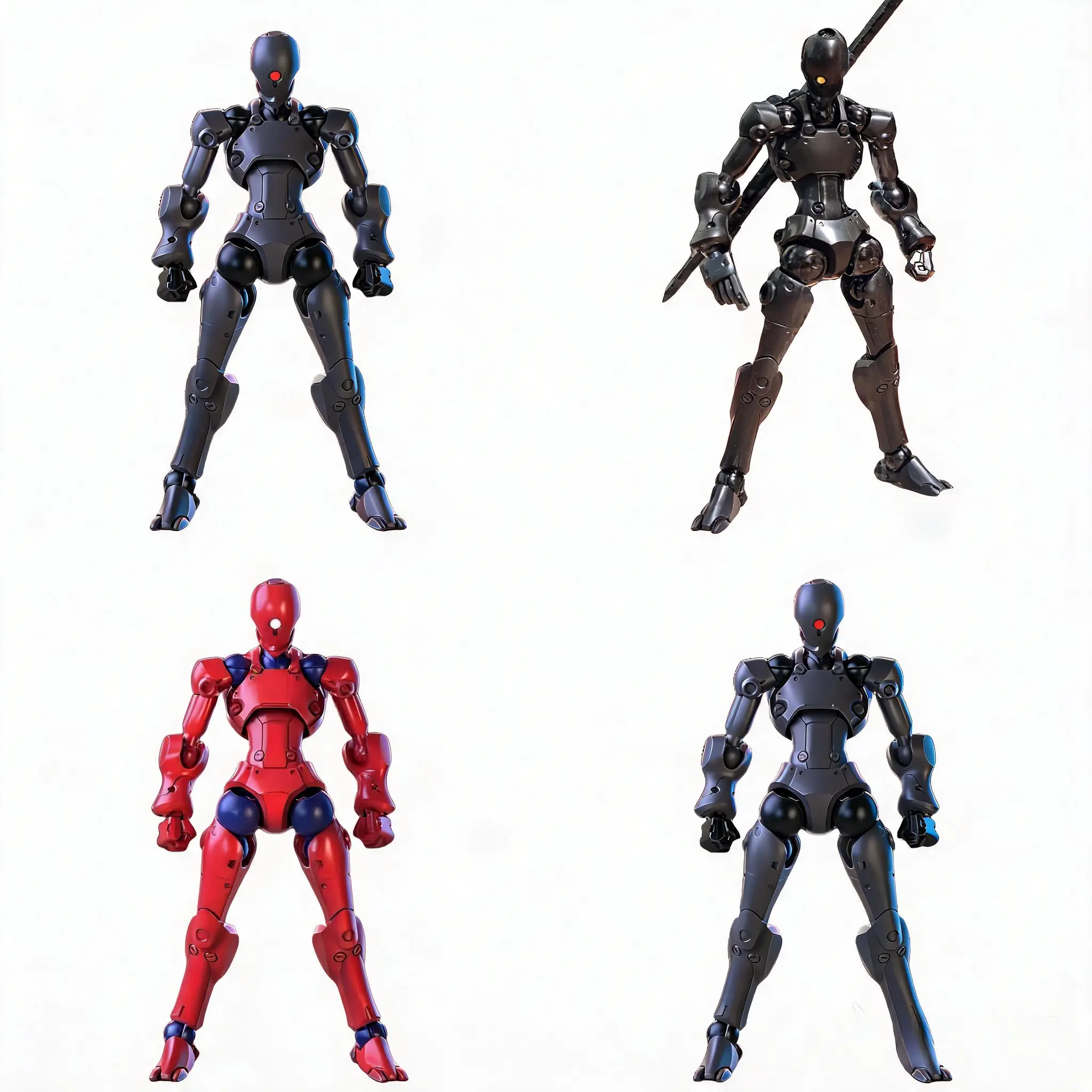 HIPLAY Sheik Mainland 3MIN PROJECT A Strong Attack Superhuman 1/18 Scale Assembly Model Kits - 2-Pack Set