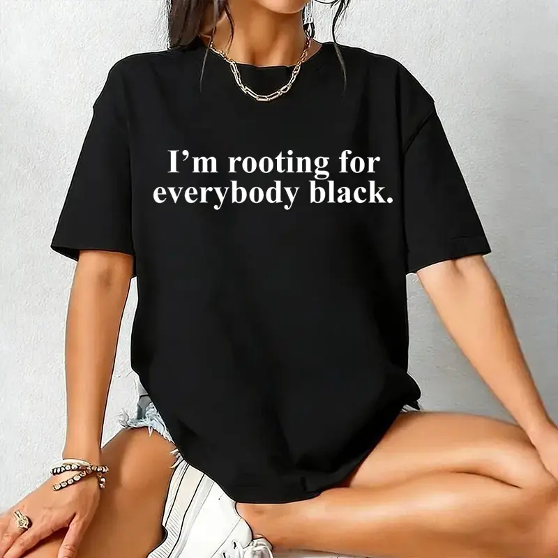 Unisex Cotton Graphic Top - Black Pride Casual Apparel, Everyday Relaxed Fit Sports Streetwear, Black History Month BLM Activist Empowerment Wear