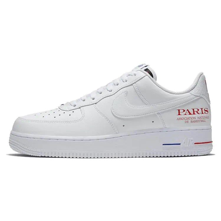 Nike Air Force 1 NBA Paris Leather Low-Top Sneakers Unisex Verifiable, with credentials and supporting global authentication