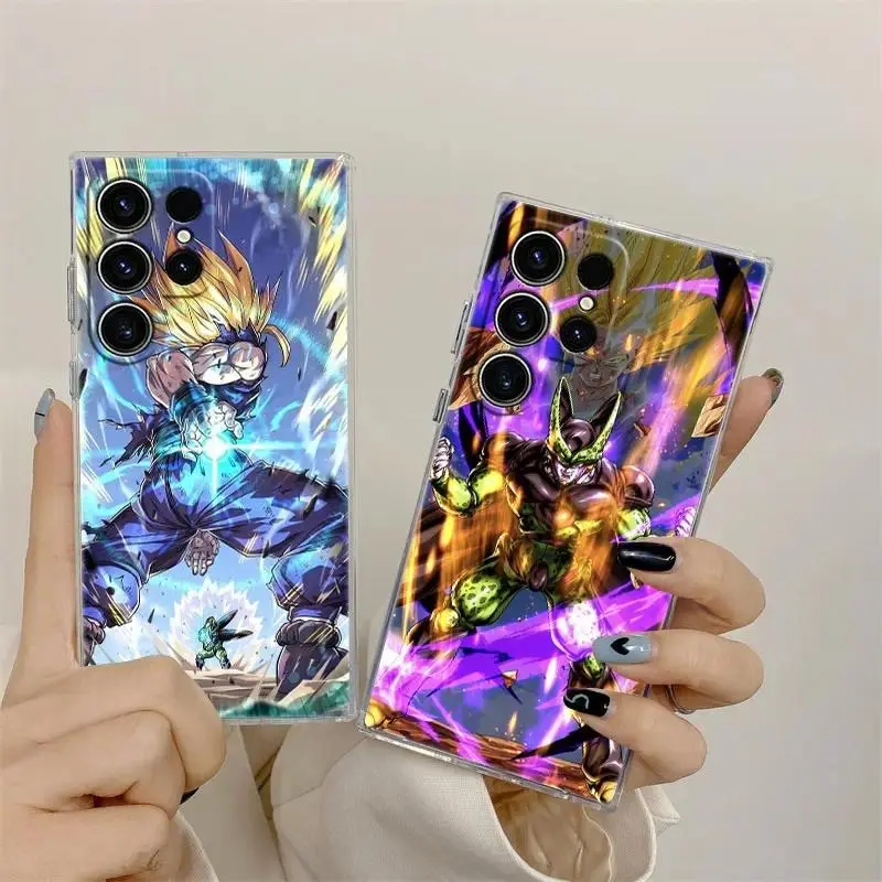 Dragons Balls Cell Anime S26 Ultra Case Coque For Samsung Galaxy S26 S25 S24 S23 S22 S21 Ultra Plus FE Clear Phone Cover