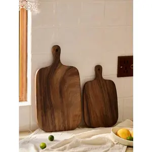 1pc Wooden Kitchen Cutting Board, Bread Board, Cheese Platter, Meat Tenderizer Tray, Vegetable Chopping Board, Restaurant Kitchen Use, Wooden Cutting Boards