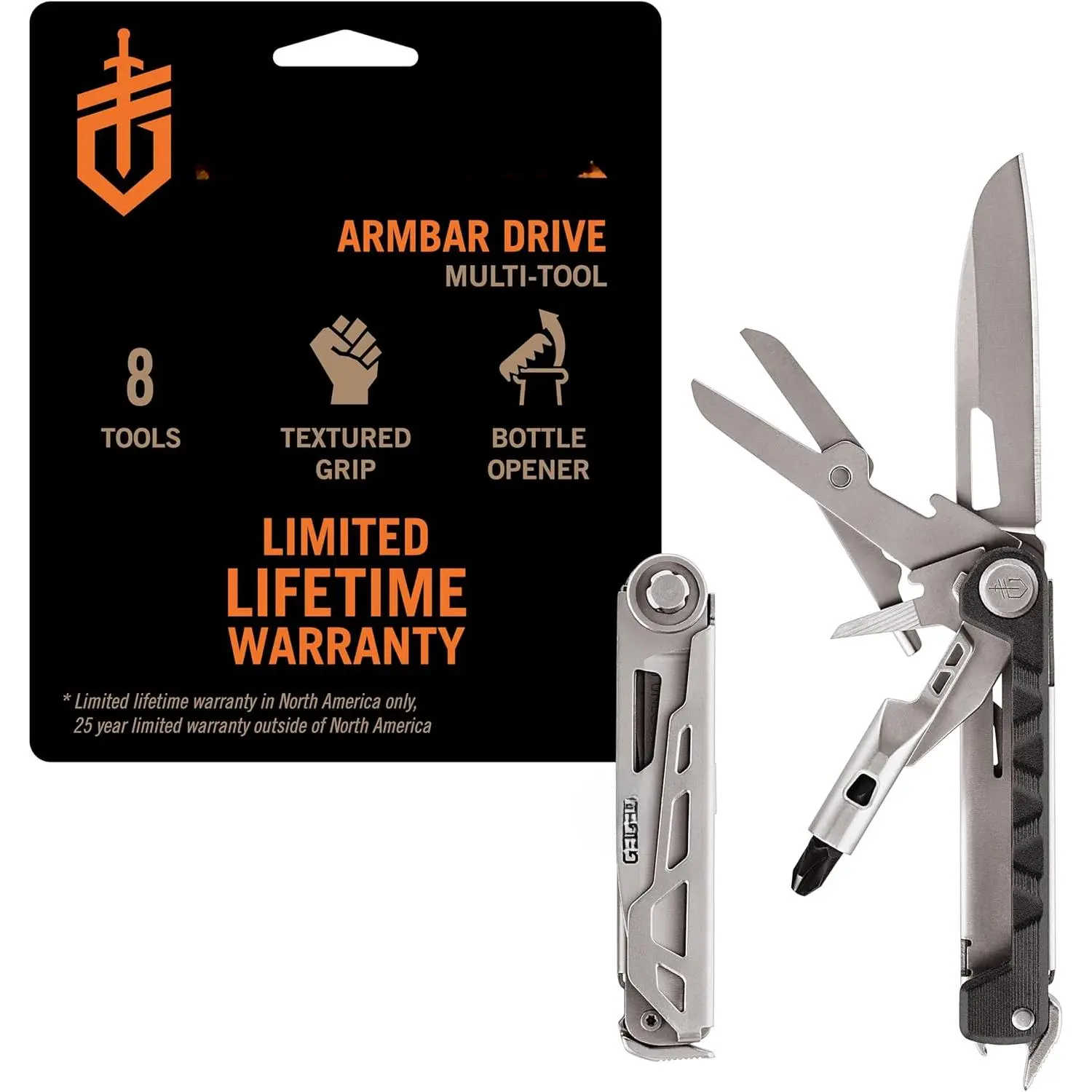 8-in-1 multifunctional tool knife, with screwdriver, 2.5inch blades, agate color
