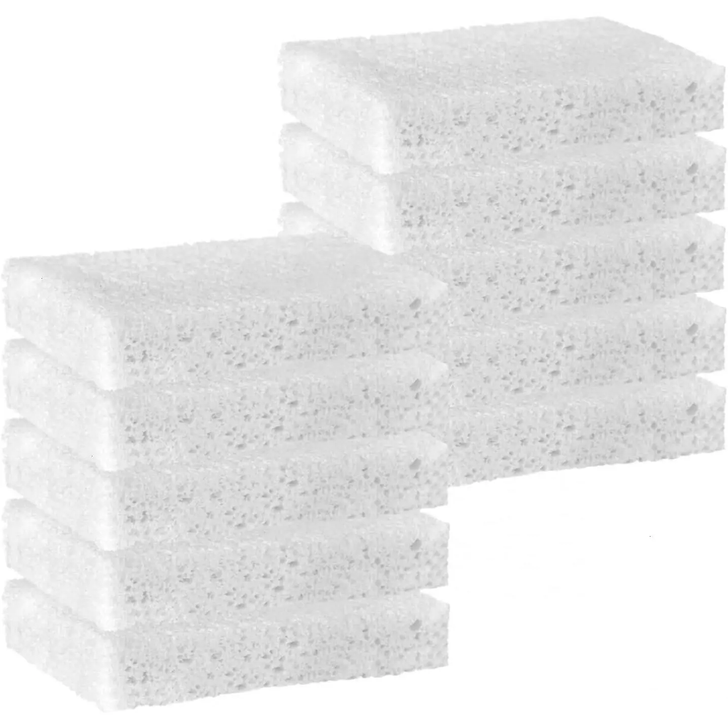 White Sponges Kitchen 10 Pack  Compressed Cellulose Sponges for Dishes Non Scratch for Household Cookware Bathroom  Soft Super Absorbent