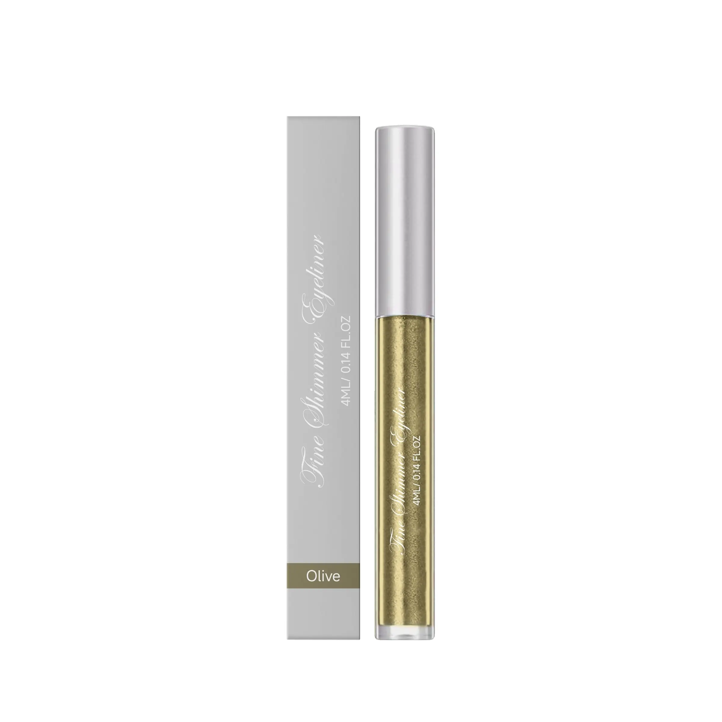 Shiny Liquid Eyeliner & Shadow, Olive Bronze, Natural Pigmentation, Smooth Flow, Daily Wear, Versatile Eye Makeup