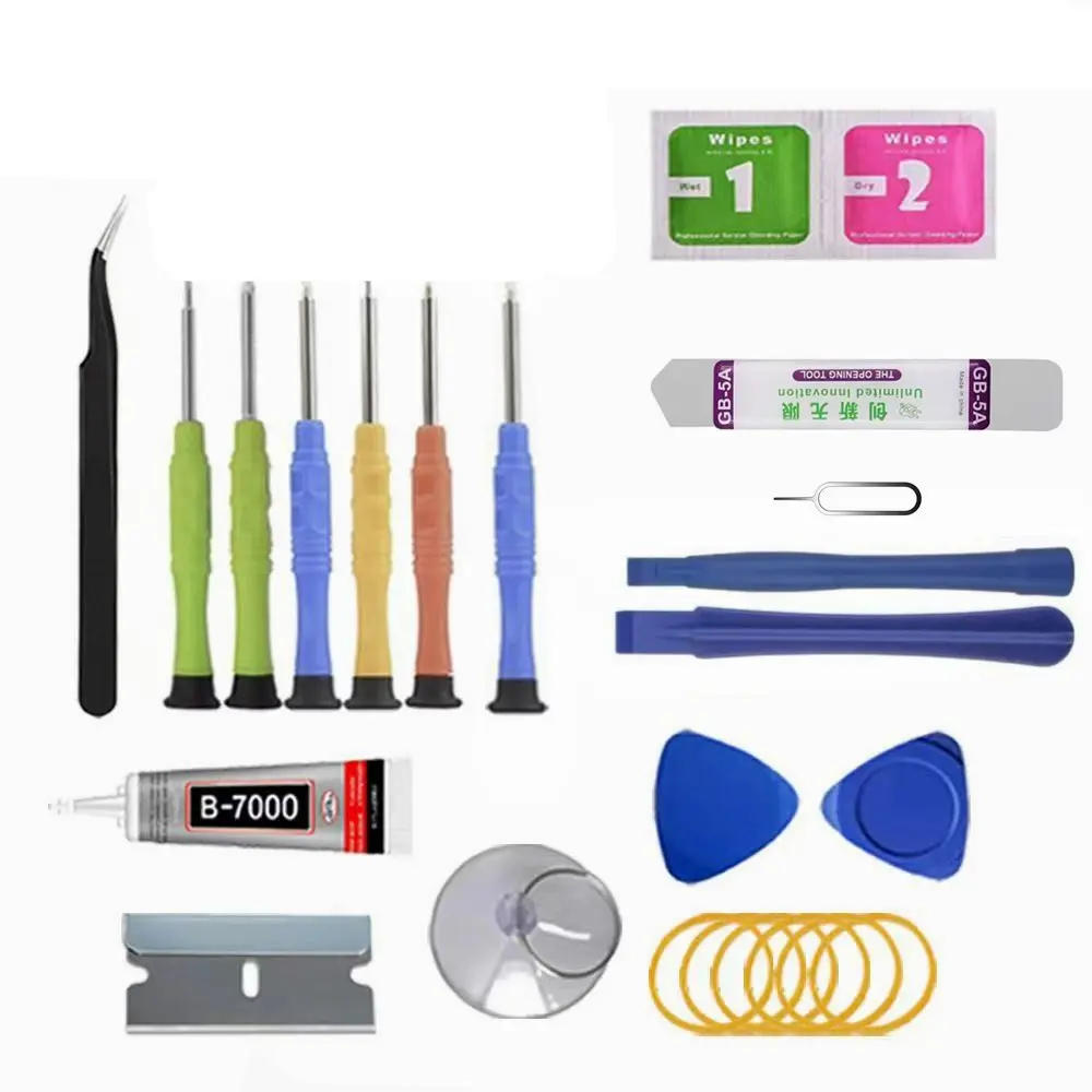 18-Piece Phone Repair Tool Kit, Apple Android Small Screwdriver Set, Mobile Screen Repair Tools, Essential Smartphone Maintenance Kit