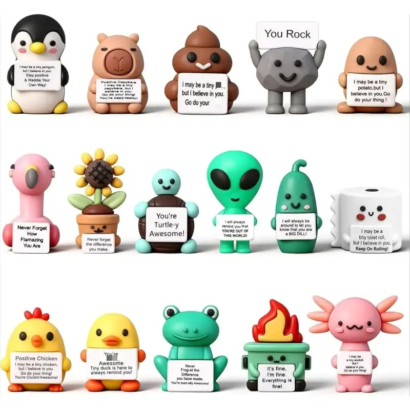 You Rock Mini Figurine Back to School Gift Tiny Stone Statue Motivational Desktop Decor Office Home Decor 3D Ornament Emotional Support Employee Appreciation Positive Gifts for Office Workers Colleagues Friends Students Birthday Party Favors
