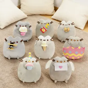 Pusheencat Plush Toy Kawaii Cat Stuffed Animal Sandwich Cookie Ice Cream Donut Pizza Burger Plush Doll  Decoration Gift For Kids