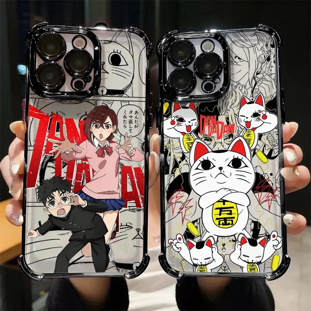 New Anime D-Dandadans Hot Plating Phone Case For iPhone 17 Promax 17Air 16 Plus 15 14 13 12 11 Pro & Samsung Galaxy S26 Ultra S25 S24 S23 FE Plus EDGE Anti-Drop Anti-Fall Transparent Shockproof TPU Smartphone Back Cover