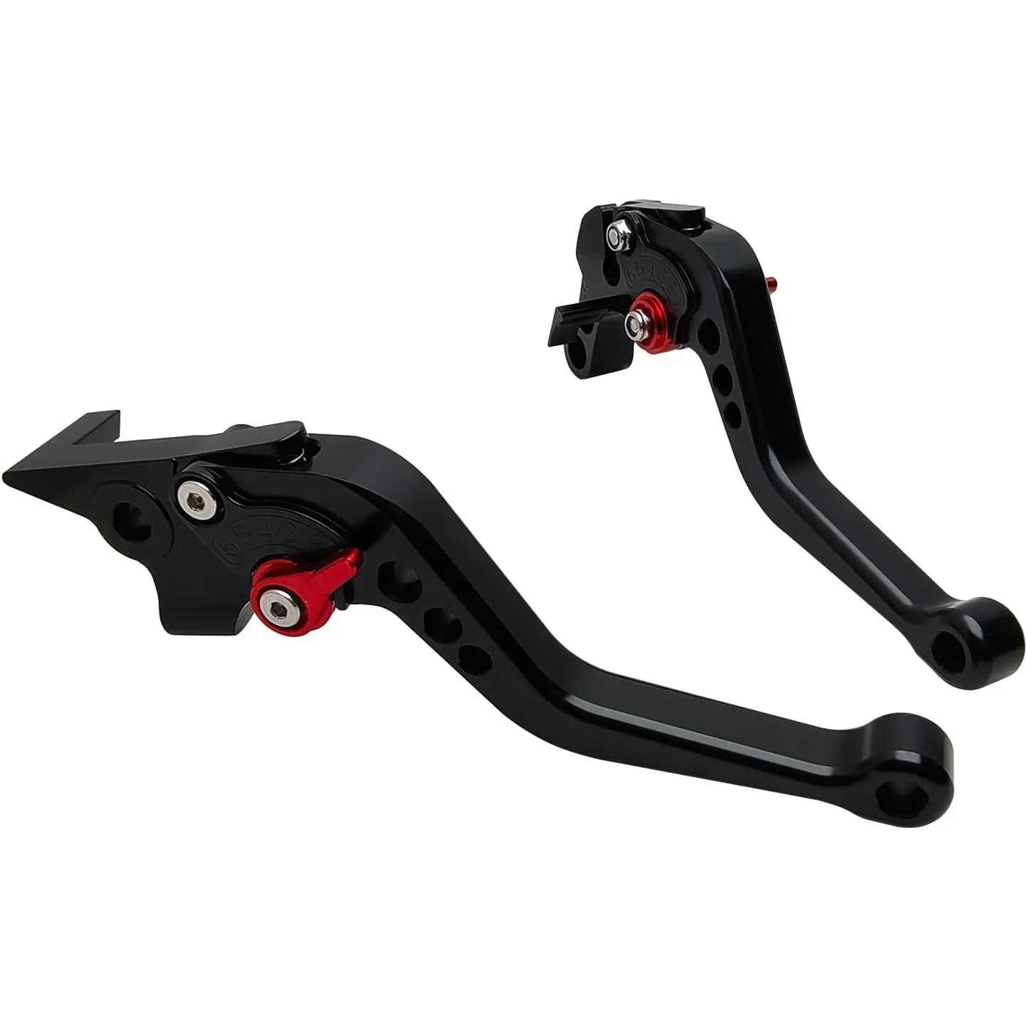 Short Brake Clutch Handle Lever Replacement for Yamaha MT07 FZ07 14-25 / MT10 FZ10 16-21/ MT-09 FZ-09 15-20, CNC Aluminum Motorcycle Accessories Shorty Levers(Black), Adjustable, 14.2Cm, Compact