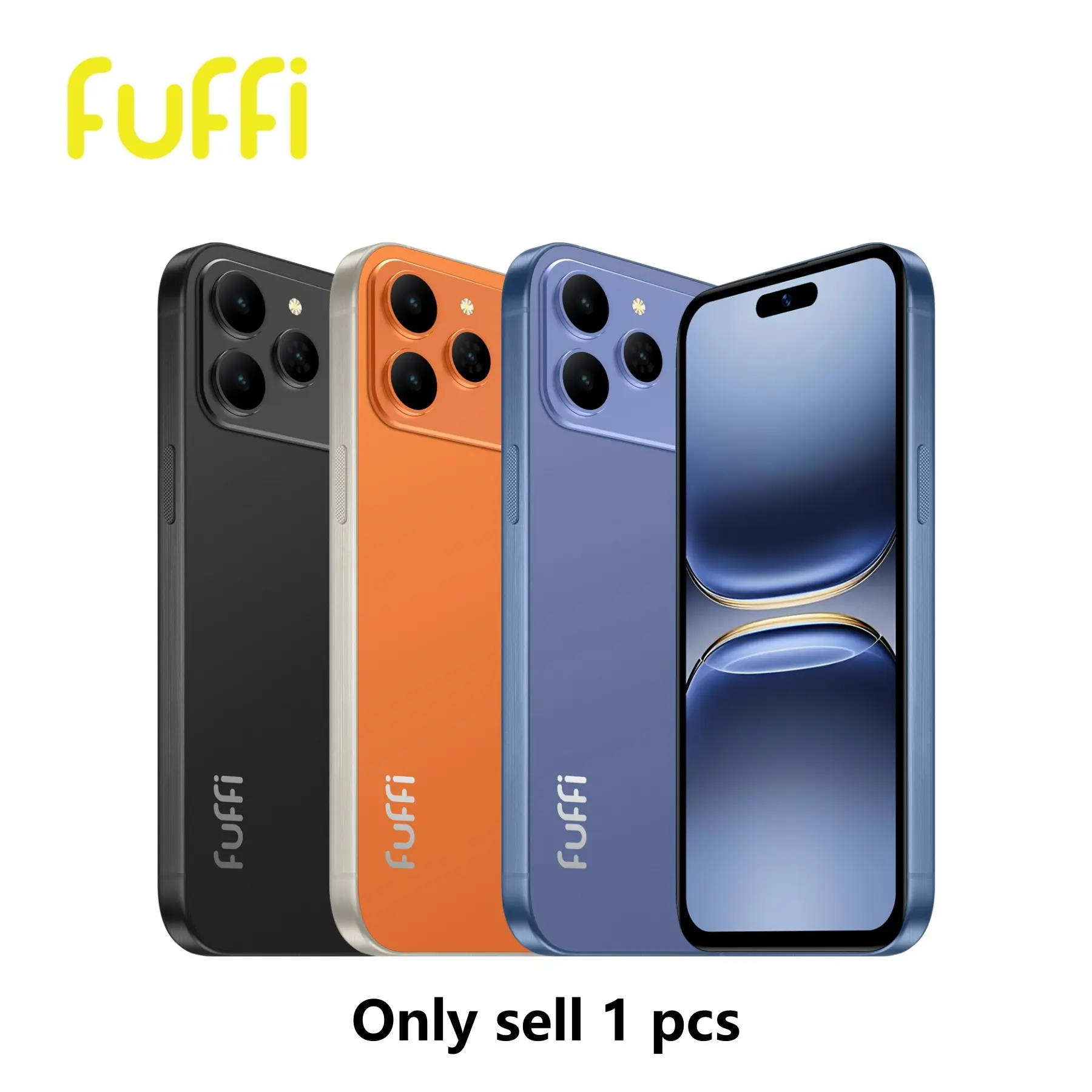 Fuffi Smart Phone 6.61-Inch HD Screen, 3gb RAM 64GB ROM, Dual Sim 4g, 3500mah Battery, 5MP + 16MP pixels, Quad-Core Processor, Android Smartphone