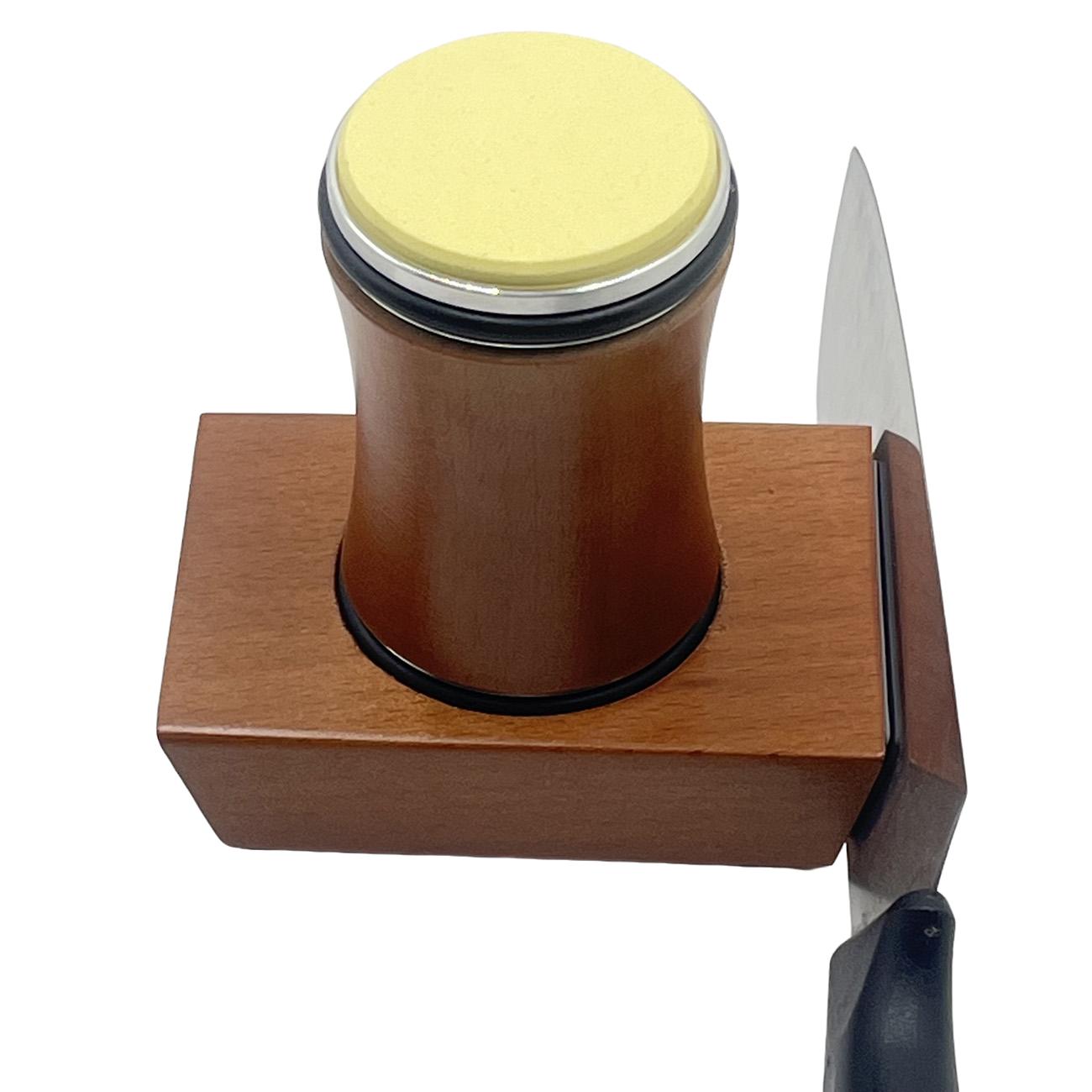 Kitchen Knife Sharpening Kit, Rolling Diamond Ceramic Sharpener Set, Compatible with 15°&20° Angle Knives, Precise Blade Grinding Tool for All Kitchen Blades