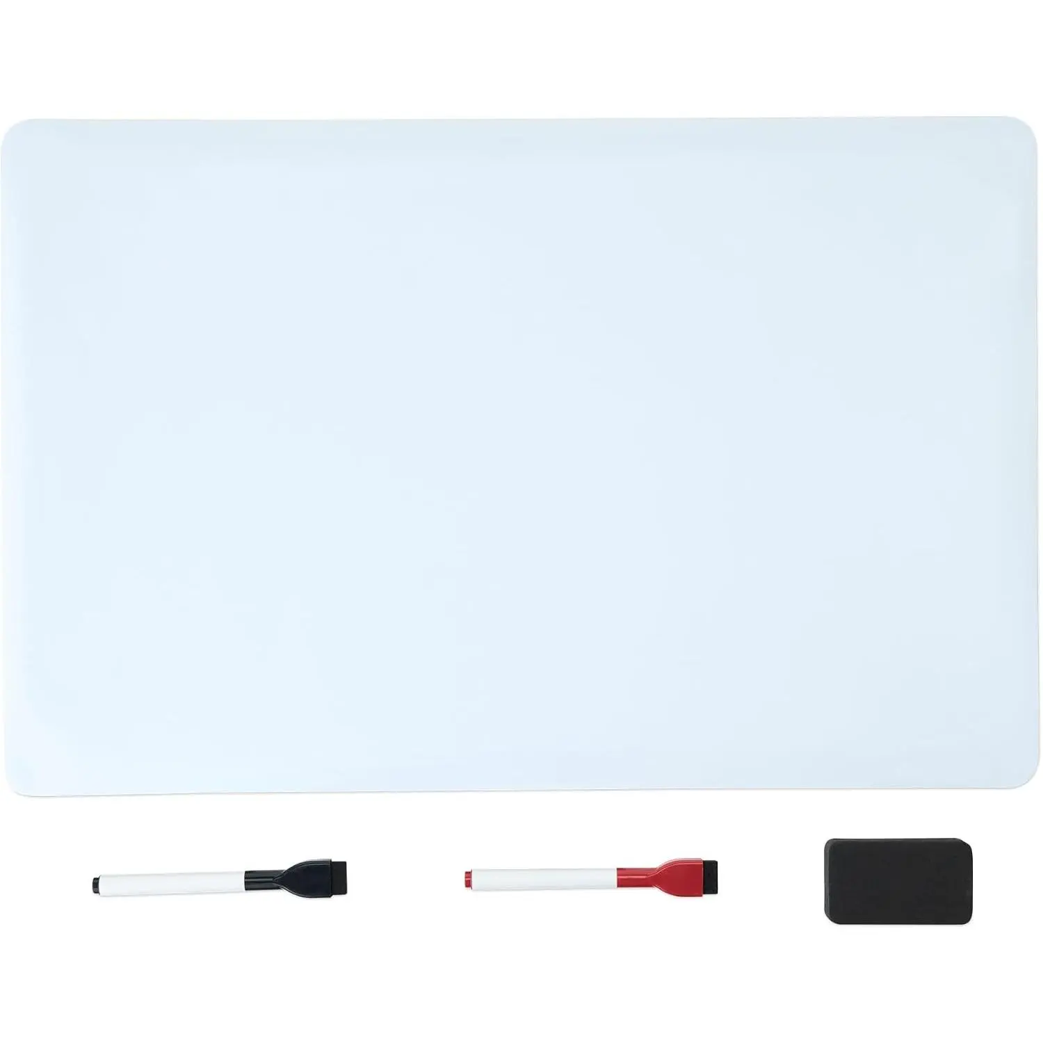 Magnetic Dry Erase Board for Fridge, 20" x 13" Whiteboard Sheet with 2 Markers and Eraser