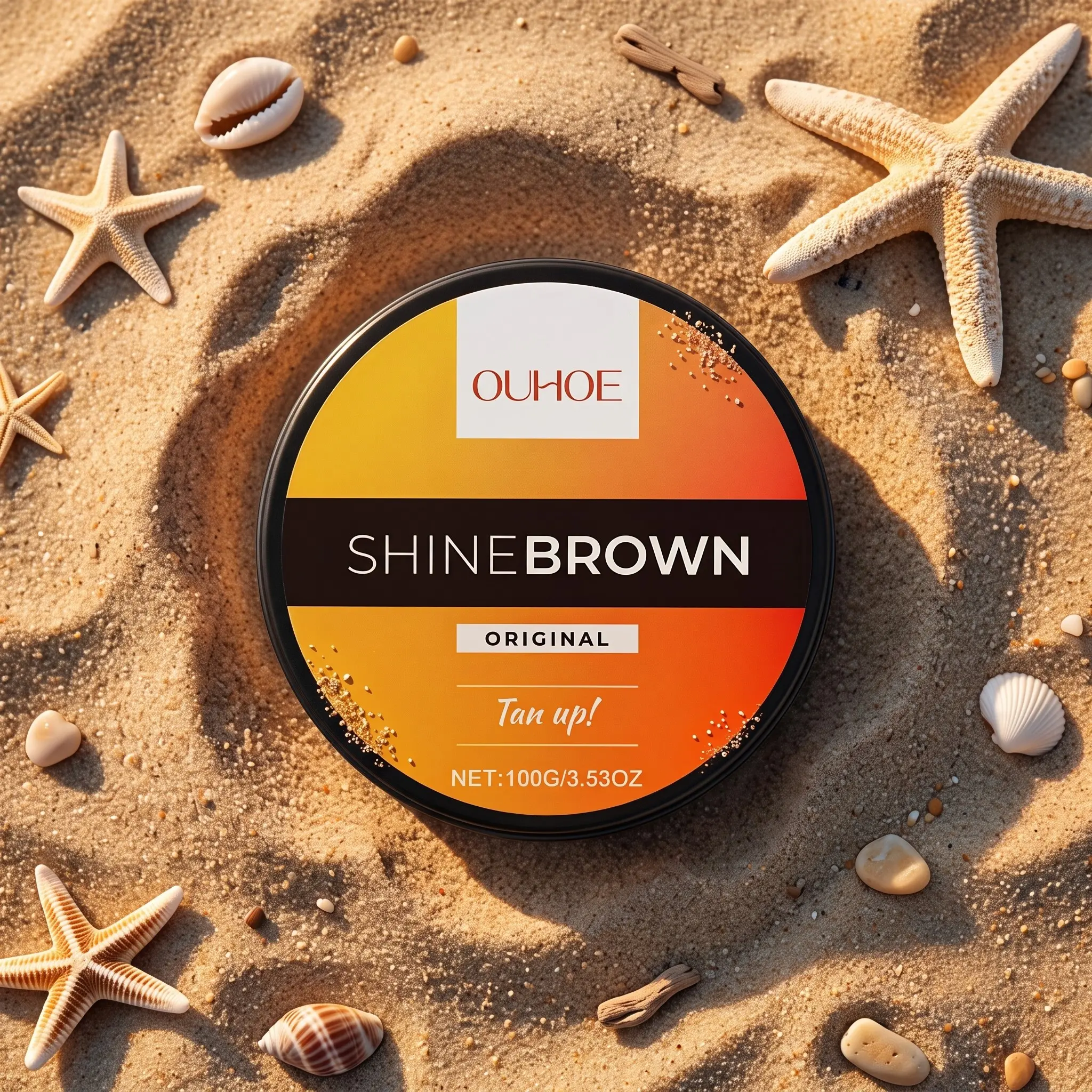 Shine Tan Up Self Tanning Cream, Natural Look Tanning Cream, Sunless Tanning Product for Women & Men, Summer Beach Bronzer, Skin Care Product, Self Tanner