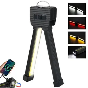 Rechargeable LED Work Lights, Led Work Flashlights, Portable Gym Lamp for Posing, 21 Modes Adjustable Flashlight with Magnetic, 180° Rotate Foldable with Hang Hook Camping Lamp for Camping, Car Repair, Emergency Worklight Flashlight