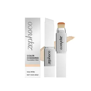 The Ivory White Two-In-One Color-Changing Foundation Stick Is Light, Moist, Natural, Adheres Well Without Sticking, And Provides A Thin, Clear And Transparent Foundation