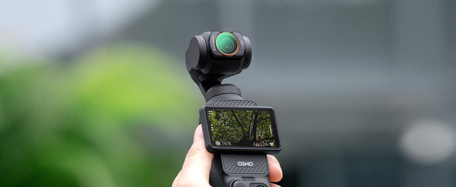 K&F Concept Polarizing Lens Filter for DJI Osmo Pocket 3/XTRA/Pocket 4, Camera Accessories with Multi-Layer Coatings & Alloy Frame, Includes Filter