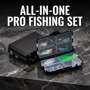 137Pcs Professional Lure Fishing Accessory Kit with Double-Layer Tackle Box - All-in-One Gear Set for Bass & Trout