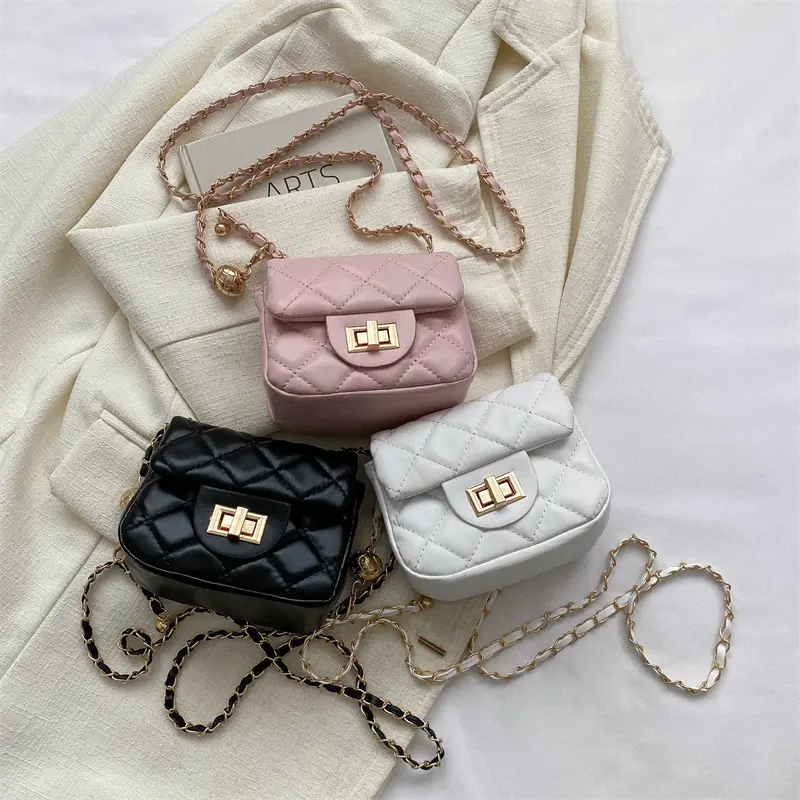 New stylish high-end single-shoulder bag crossbody bag versatile quilted chain bag