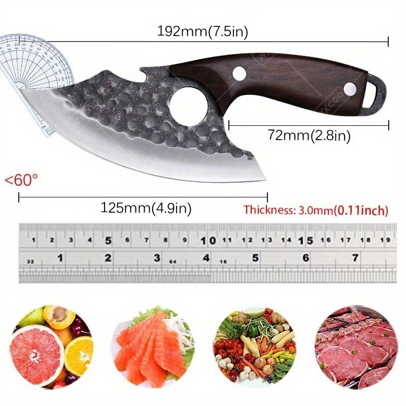2025 New Mini Meat Cutting Multi-functional Small Scimitar Outdoor Camping Barbecue Portable Division of Small Fish Ring Scimitar Slaughter Bone Cutting Knife