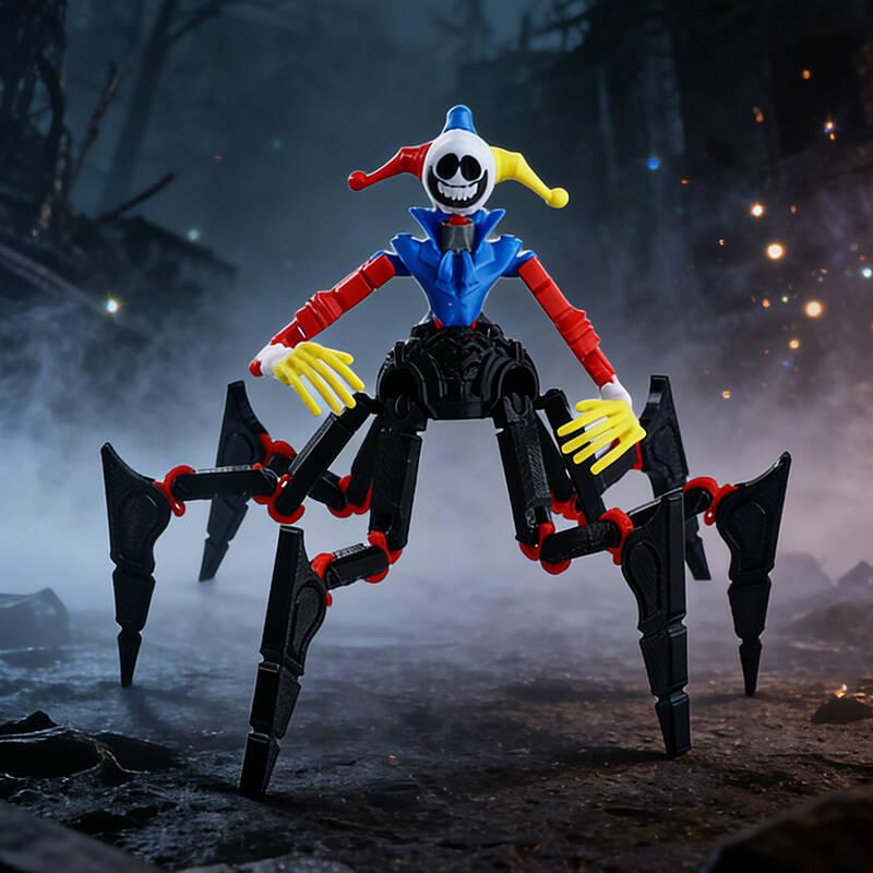 3D Printed Horror Monster Action Figure Movable Joints Desktop Ornament Stress Relief Toy Gift for Game Fans