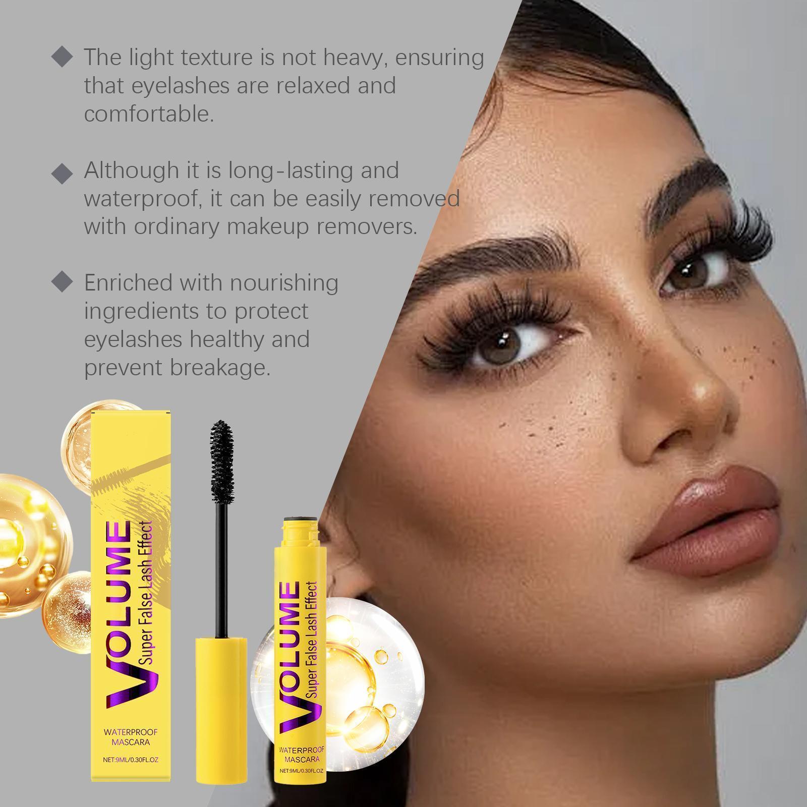 Cosmetiques VolumeCare+ Mascara – Long-Lasting Curl & Super Volume – Waterproof & Nourishing with Beeswax – Gentle for Sensitive Eyes, Easy to Remove Cosmetiques VolumeCare+ Mascara – Long-Lasting Curl & Super Volume – Waterproof & Nourishing with Beeswax – Gentle for Sensitive Eyes, Easy to Remove
