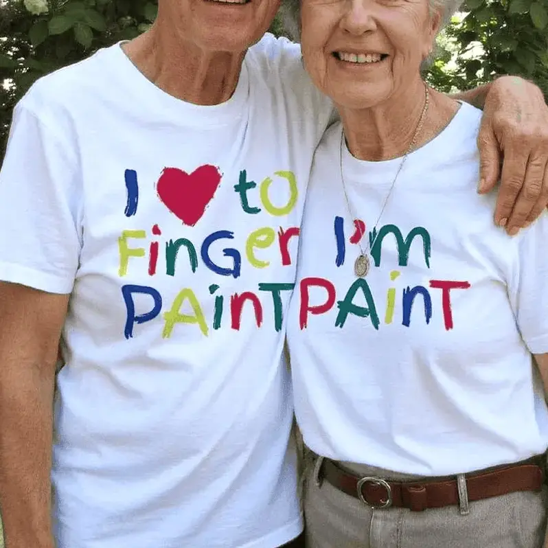 I Love To Finger Paint Shirt Funny Couple T-Shirt Valentine's Gift For Him Valentine Shirts For Her Men Cozy Cott Tee All-Day Comfort