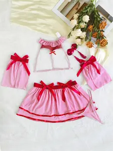Women's Sexy Sleepwear Set, Lace Trim Vacuum Mesh Design, Slim Fit, Netting, Party Wear, Valentine's Gift, Cozy Nightwear
