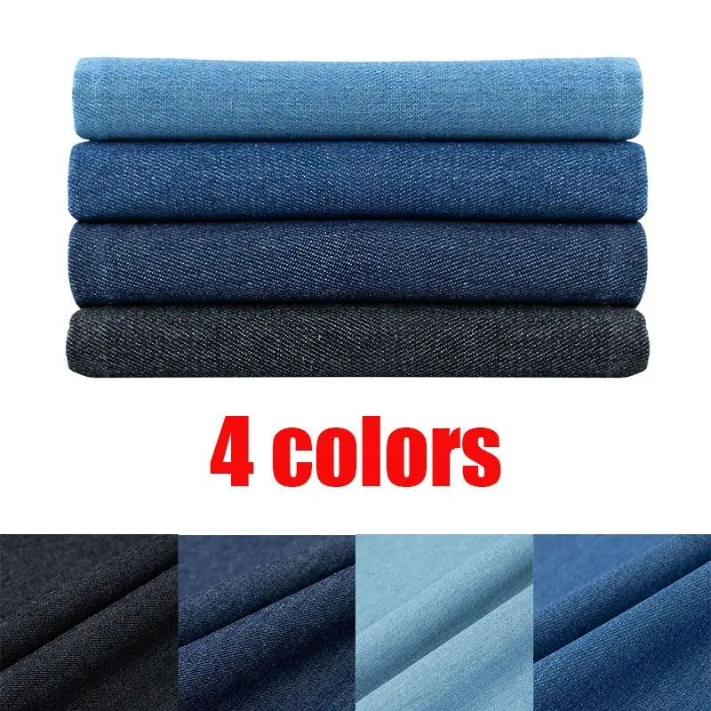4 pcs 50x50 Cm Lightweight Denim Fabric, Soft Denim Material, Ideal for DIY Sewing and Handmade Projects, Perfect for Crafting Supplies