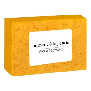 Turmeric Curcumin Bath Face Soap, Handmade Essential Oil Soap, Ginger Lemon Cleansing Skin Care, Natural Cleaning Bar