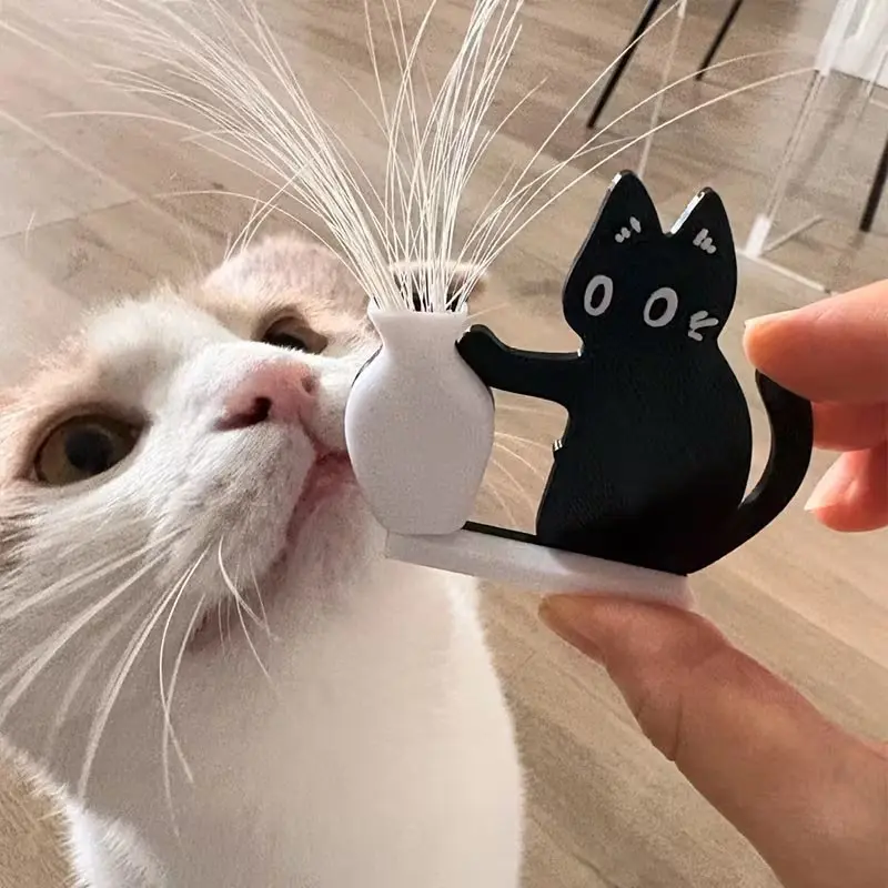 Acrylic Cat Whisker Ornament, Pet Memorial Decoration, Halloween Christmas Gift, Fun Small Present for Cat Lovers, Home Kitchen Decor