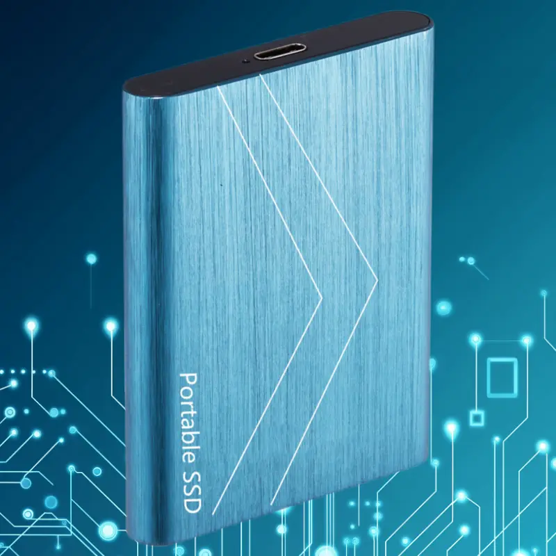 Brushed Metal Portable External SSD New Upgrade High Speed Storage Expansion Drive