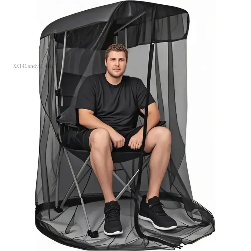 Women's Foldable Tent Shelter Gear, 3-Minute Quick Setup, Full Coverage Breathable Mesh Netting, Portable Fishing & Patio Essential XX14CandyClash