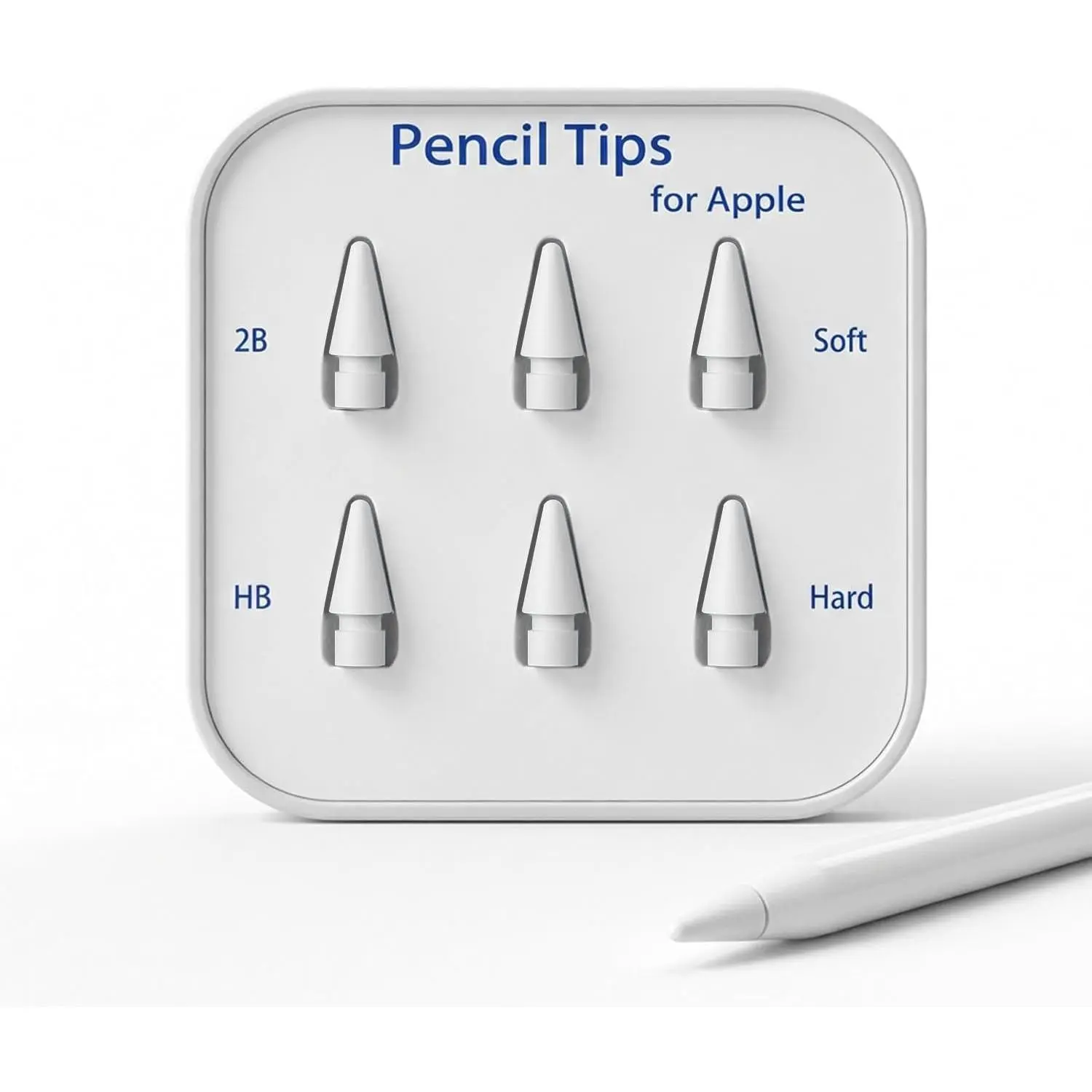 JEDOUBAL Stylus Tip Replacements, Compatible with 1st/2nd/3rd Gen Apple Pencil & Pro Tips, iPad Stylus Grip Accessories