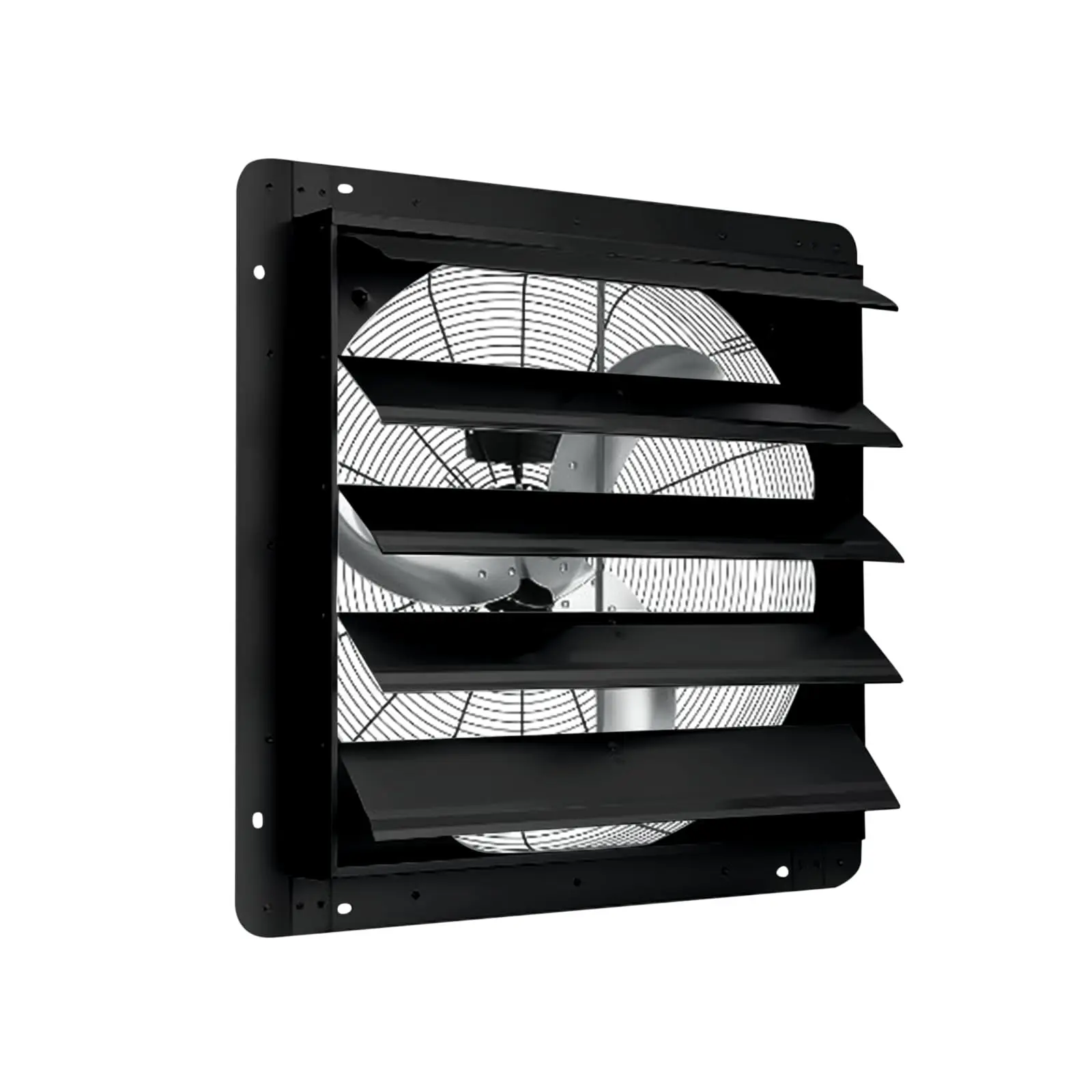 Garvee High-Efficiency Wall-Mounted Shutter Exhaust Fan – 24 Inch, 3837 CFM, Aluminum Blades, 1400 RPM, Quiet Operation, Automatic Louvers, Power Cord Kit – Ideal for Attic, Garage, Workshop, Barn, Greenhouse Ventilation