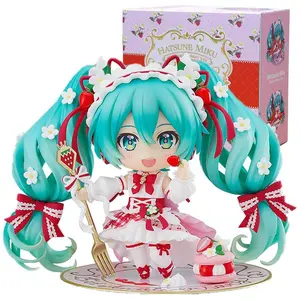 10CM Hatsune Miku Figure Anime The Joints Are Movable Change Expression Q Version Model Toy Gift Collection Ornaments PVC